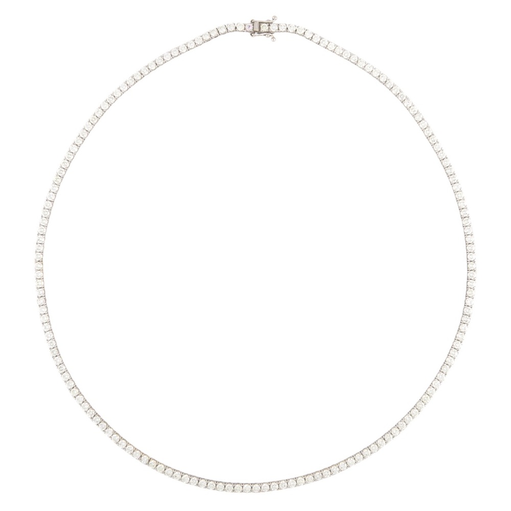 15.5 carat real diamond tennis necklace!!!